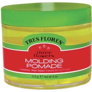 Three Flowers Molding Pomade 6 oz – strong hold hair styling pomade for men