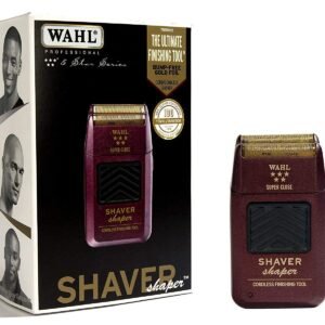 "Wahl Professional 5-Star Series Rechargeable Shaver/Shaper #8061-100 with hypoallergenic gold foil and cordless design"