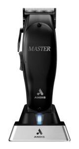 "Andis 561895 Master Cordless Li Clipper Black professional hair clipper" "Andis Master Cordless Li Black adjustable blade hair clipper" "Andis 561895 cordless clipper with lithium-ion battery" Andis Master Cordless Li Clipper in sleek black aluminum housing"