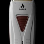 "Andis ProFoil Lithium Plus Shaver with gold titanium foils" "Andis professional cordless foil shaver for barbers" "Andis ProFoil Lithium Plus rechargeable finishing shaver" "Andis ProFoil Lithium Plus Shaver with charging stand"