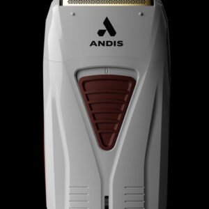 "Andis ProFoil Lithium Plus Shaver with gold titanium foils" "Andis professional cordless foil shaver for barbers" "Andis ProFoil Lithium Plus rechargeable finishing shaver" "Andis ProFoil Lithium Plus Shaver with charging stand"