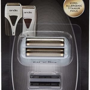 "Andis ProFoil Shaver Replacement Foil and Cutter 17280 for TS-1 and TS-2" "Andis 17280 gold titanium foil and cutter replacement set for ProFoil Shaver" "Andis ProFoil Lithium Titanium Shaver replacement foil and cutter set" "Andis TS-1 TS-2 ProFoil replacement parts 17280 professional barber tool"