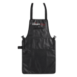 “BaBylissPRO Barberology BBAPRON black barber apron front view” “Barberology waterproof hair-resistant apron with pockets” “BaBylissPRO BBAPRON professional barber apron adjustable straps” “Black BaByliss Barberology apron for barbers and stylists”