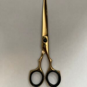 “Professional stainless steel barber scissors hair cutting shears” “Barber scissors with offset handle ergonomic design” “Sharp stainless steel hair cutting shears for salon and barbershop” “High-precision barber scissors for professional hairstyling”