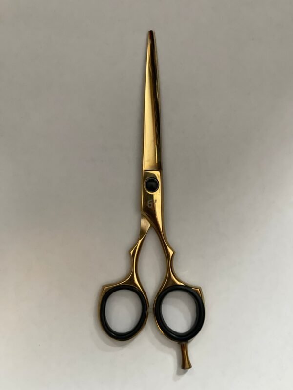 “Professional stainless steel barber scissors hair cutting shears” “Barber scissors with offset handle ergonomic design” “Sharp stainless steel hair cutting shears for salon and barbershop” “High-precision barber scissors for professional hairstyling”