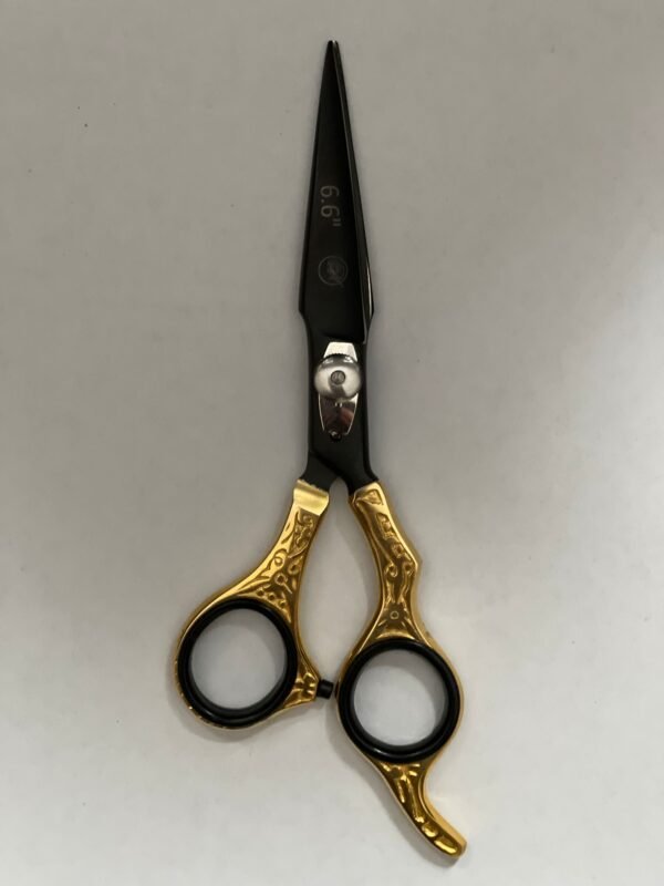 “Professional stainless steel barber scissors hair cutting shears” “Barber scissors with offset handle ergonomic design” “Sharp stainless steel hair cutting shears for salon and barbershop” “High-precision barber scissors for professional hairstyling”