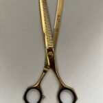 “Professional stainless steel barber scissors hair cutting shears” “Barber scissors with offset handle ergonomic design” “Sharp stainless steel hair cutting shears for salon and barbershop” “High-precision barber scissors for professional hairstyling”