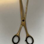 “Professional stainless steel barber scissors hair cutting shears” “Barber scissors with offset handle ergonomic design” “Sharp stainless steel hair cutting shears for salon and barbershop” “High-precision barber scissors for professional hairstyling”