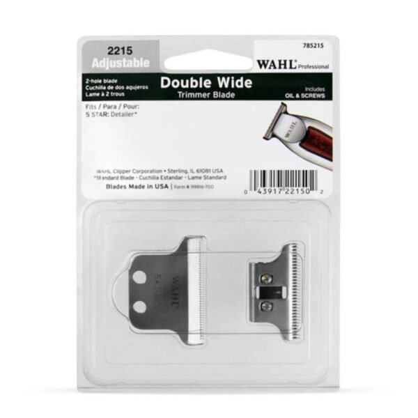 “Wahl Detailer extra-wide replacement T-blade” “Extra-wide blade for Wahl 5-Star Detailer trimmer” “Wahl detailer T-blade stainless steel replacement” “Professional extra-wide trimmer blade for sharp line-ups”