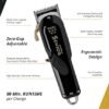 “Wahl 5-Star Cordless Senior Clipper Model 56416 with metal housing” “Close-up of adjustable fade blade on Wahl Cordless Senior” “Wahl Professional 5-Star Senior cordless/cord clipper” “Wahl Senior 56416 high-torque motor professional barber clipper”