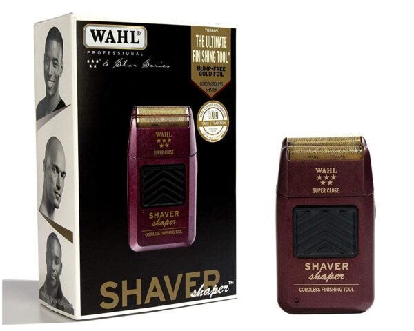 “Wahl 5-Star Shaver/Shaper 8061-100 with bonus 7031-300 replacement foil” “Wahl Professional gold foil shaver with close foil assembly” “Wahl 8061-100 rechargeable shaver with bonus foil pack” “Wahl 5-Star finishing shaver for bald fades and close shaving”
