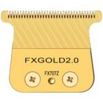 alt="BaBylissPRO GoldFX Titanium Trimmer Blade FX707Z professional replacement blade" alt="BaBylissPRO FX707Z gold titanium T-blade for GoldFX and RoseFX trimmers" alt="BaBylissPRO GoldFX deep tooth zero-gap trimmer blade" alt="BaBylissPRO FX707Z titanium-coated barber trimmer blade"