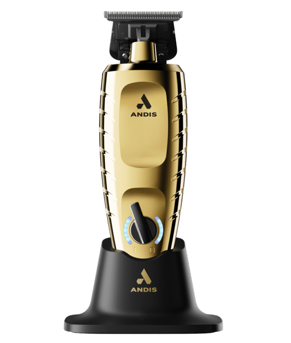 GTX-EXO II Gold Trimmer professional barber tool Gold professional hair trimmer for line-ups and detailing GTX-EXO II cordless trimmer open skeleton design Professional gold trimmer for barbers