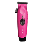 Cocco Hyper Veloce Pro Pink Cordless Clipper w/ Digital Gap Ambassador Graphene Taper Blade + Charging Stand