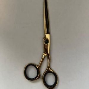 7-inch-professional-barber-scissors-stainless-steel-razor-edge.jpg  "Close-up of professional 7-inch barber scissors with silver stainless steel blades and an ergonomic offset handle."  barber-using-7-inch-shears-for-scissor-over-comb.jpg "Professional barber performing a scissor-over-comb technique using 7-inch hair cutting shears."  razor-edge-hollow-ground-blade-detail.jpg "Macro shot of the hand-honed razor edge on high-carbon steel barber scissors."