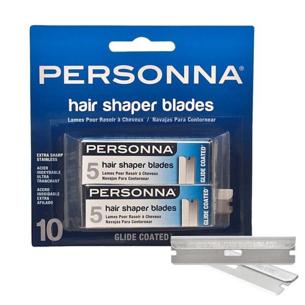 Personna Hair Shaper Blades 12 Boxes with 60 Professional Replacement Blades for Precision Hair Cutting and Barber Styling