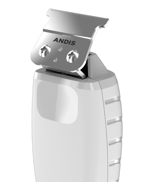 ANDIS T-Outliner Professional Hair Trimmer with carbon-steel T-blade for precision outlining, beard detailing, line-ups, and professional barber grooming.