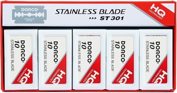 Wennow Dorco St301 Platinum Double Edge Razor Blades - 1 Case, 1000 Blades