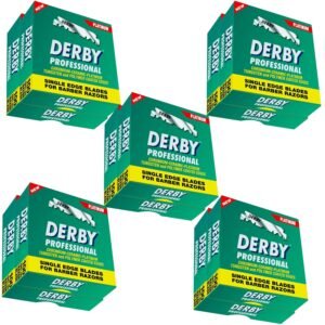 Derby Professional Single Edge Razor Blades for straight razor