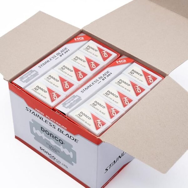 Wennow Dorco St301 Platinum Double Edge Razor Blades - 1 Case, 1000 Blades