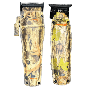 BaBylissPRO Camo LO-PRO FX Compact Clipper and Trimmer Combo FX82CAM FX72CAM with hydro-dipped camouflage finish, zero-gap adjustable blades, and cordless professional barber performance.