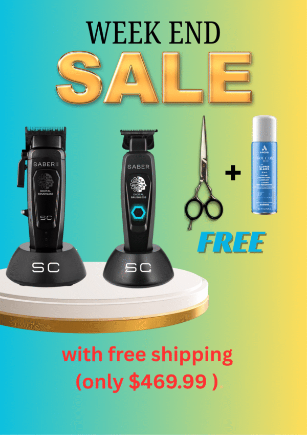 Saber 2 Professional Hair Clipper with EON Digital Brushless Motor